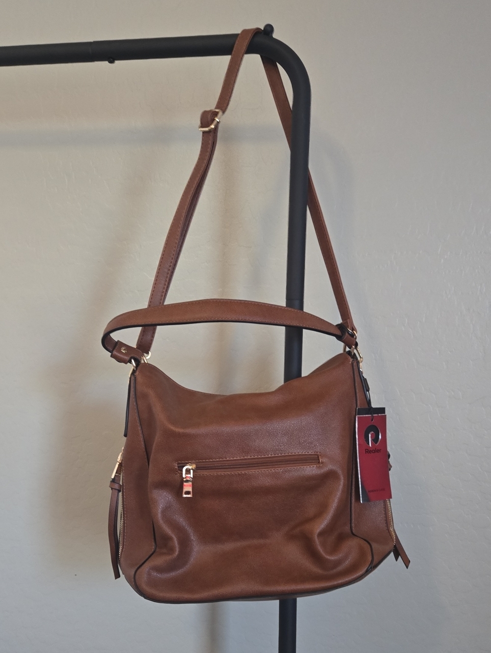 Rieker Brown Leather-Effect Women's Shoulder Bag